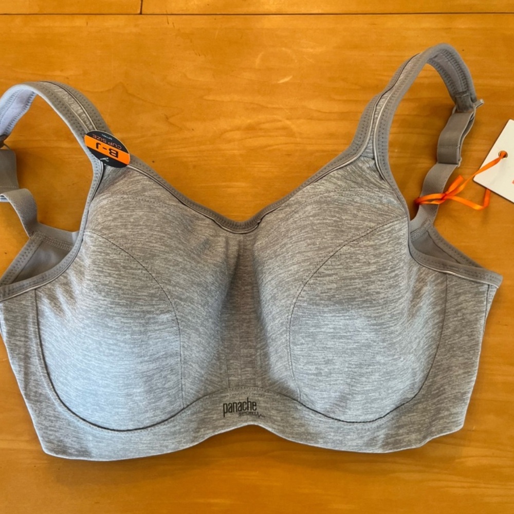 Panache Sport 32G NWT Grey Underwire Sports Bra